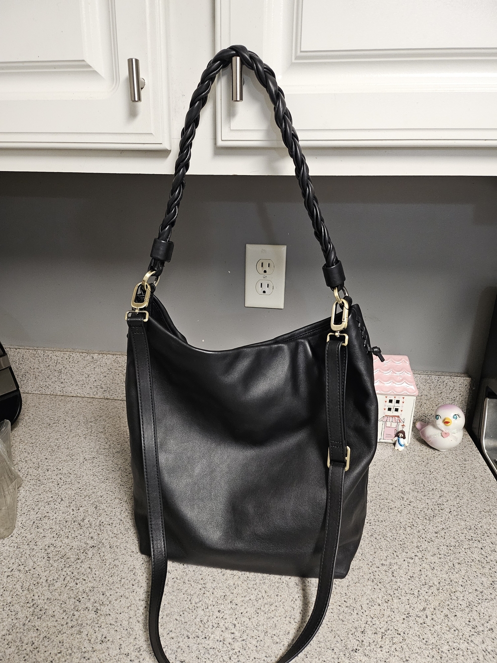 Lindley Hobo Classic Black Leather